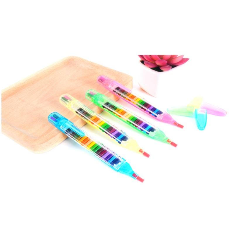 Kreativer Zeichenstift 20 Farben Kinderzeichenspielzeug Buntstift Auswechselbare Minen Farbstift Spaß Kinder Graffiti Stift