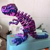 3D Printed Flexible Articulated Fidget Toys 32cm Skeleton Crocodile Ornament Articulating Crocodile Figurine for Kids Adults