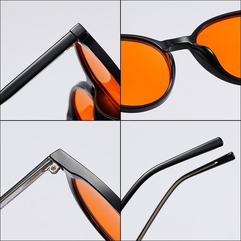 2026 New Anti-Blue Light Glasses Radiation Protection with Melatonin for Better Sleep TR90 Eyeglass Frames Wine Red Orange Lens