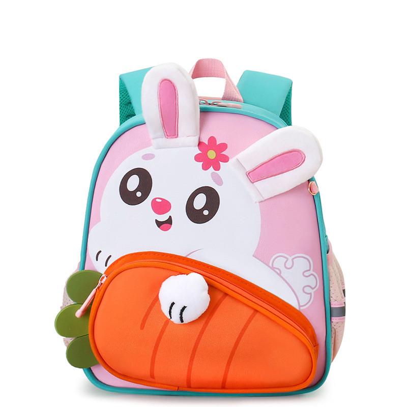 Childrens Cartoon Backpack With Nylon Material And Breathable Air Cushion Straps For School Use