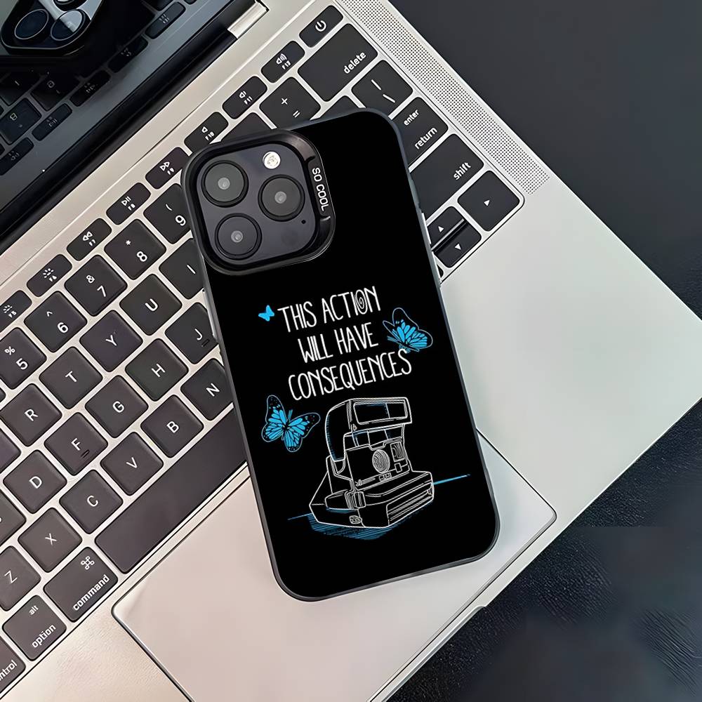 

Life Is Strange Game Phone Case For iPhone 17,16,15,14,13,12,11,Pro,XS,Max,Plus,Mini,SE4,E Black Matte Shockproof Cover iPhone17Air
