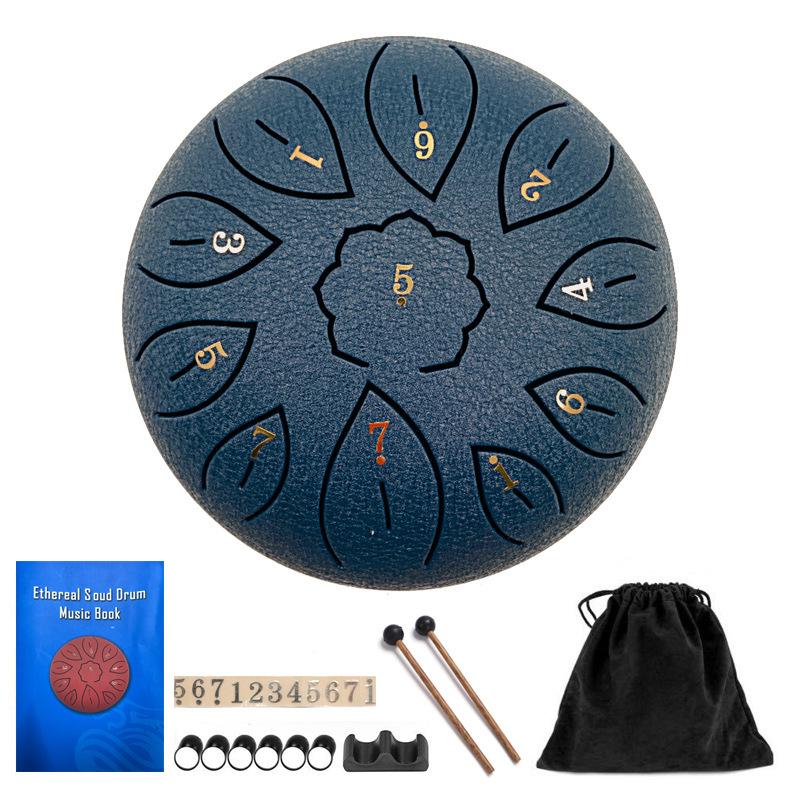 6-inch 11-tone Ethereal Steel Tongue Drum - Beginner to Professional Instrument for Kids & Adults