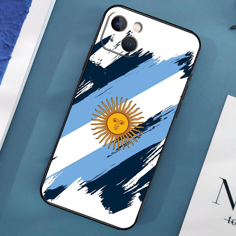 Argentine Flag Phone Case For iPhone 15 14 Pro Max 11 13 12 Mini X XR XS Max SE 2020 7 8 Plus Cover Capa