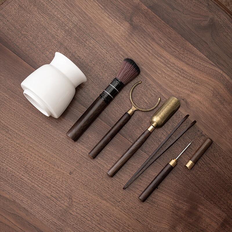 White Porcelain Kung Fu Tea Ceremony Six-Piece Set