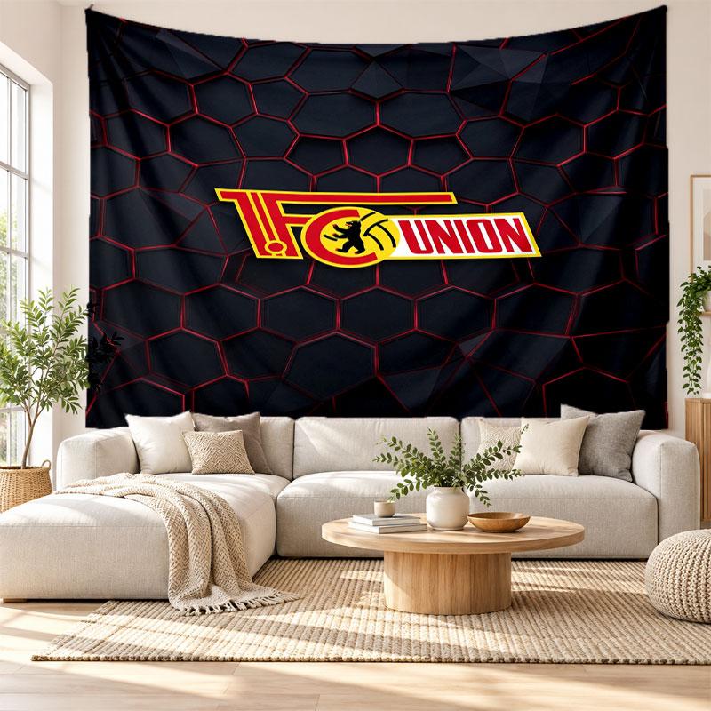 Union Berlin FC Wall Tapestry, Soft Fabric Wall Hanging, Decorative Backdrop For Bedroom Home Wall Art