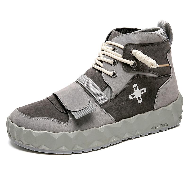 

2024 Зимние желтые высокие кроссовки для скейтбординга Мужские дизайнерские кроссовки на платформе для мужчин Нескользящие спортивные кроссовки Tenis Masculino 39