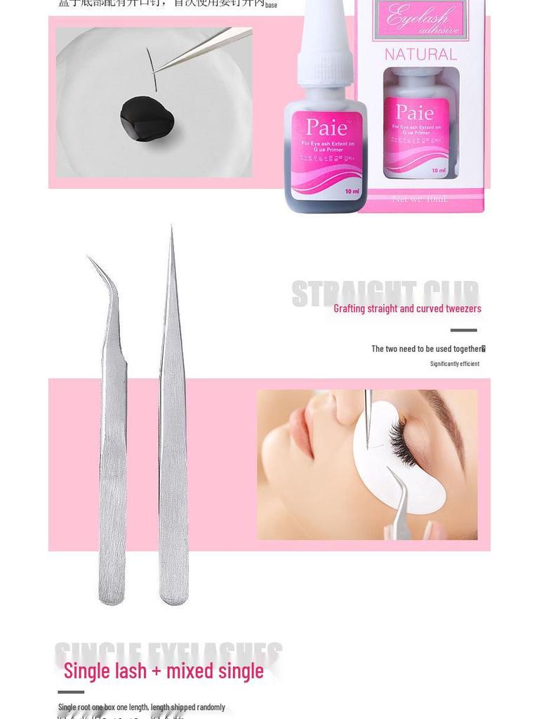 Deluxe 22-Piece Eyelash Extension Kit with Irritation-Free Glue for Professional Salons