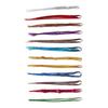 12 Colors Hair Tinsel Strand Glittering Shiny Sparkling Heat Resistant Hair Extensions Tinsel