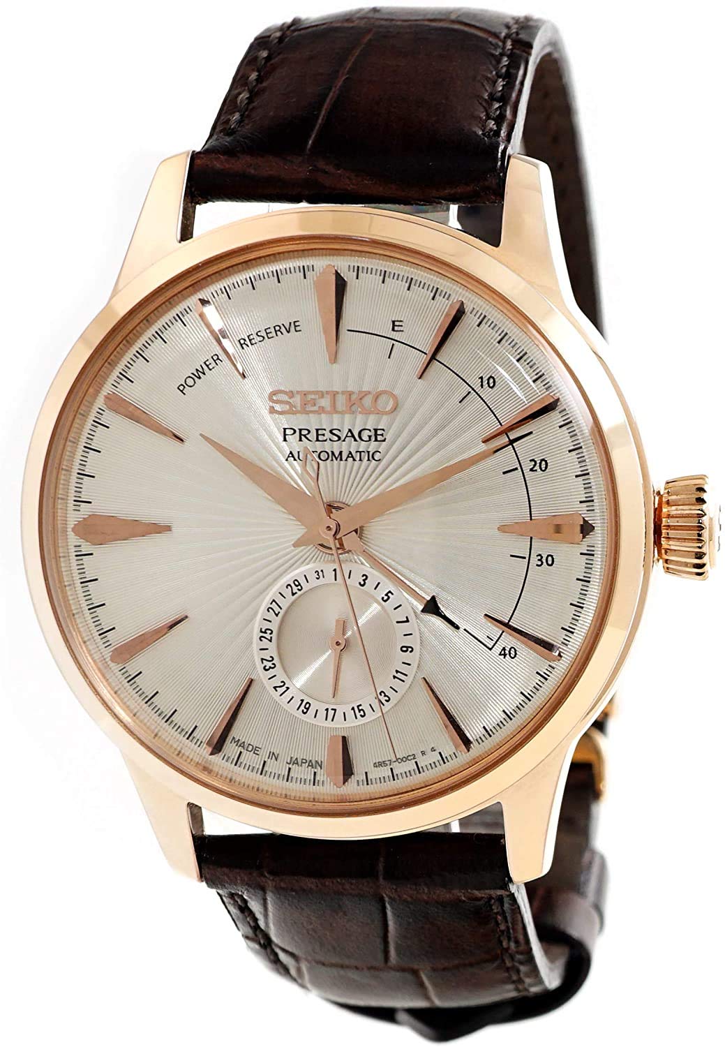

SEIKO Watch SEIKO PRESAGE Power Reserve Champagne Cocktail Time Automatic W in D G SSA346J1 [Seiko] Side Car Winding/H, Men s [Item]