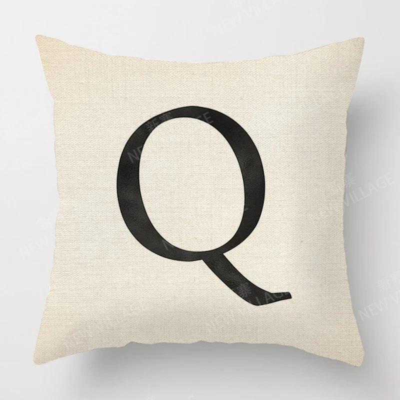 Home Living Room Fashion Letter Decoration Cushion Covers Linen Throw Pillow Covers45*45 Pillowcase 40x40cm 50x50 45x45