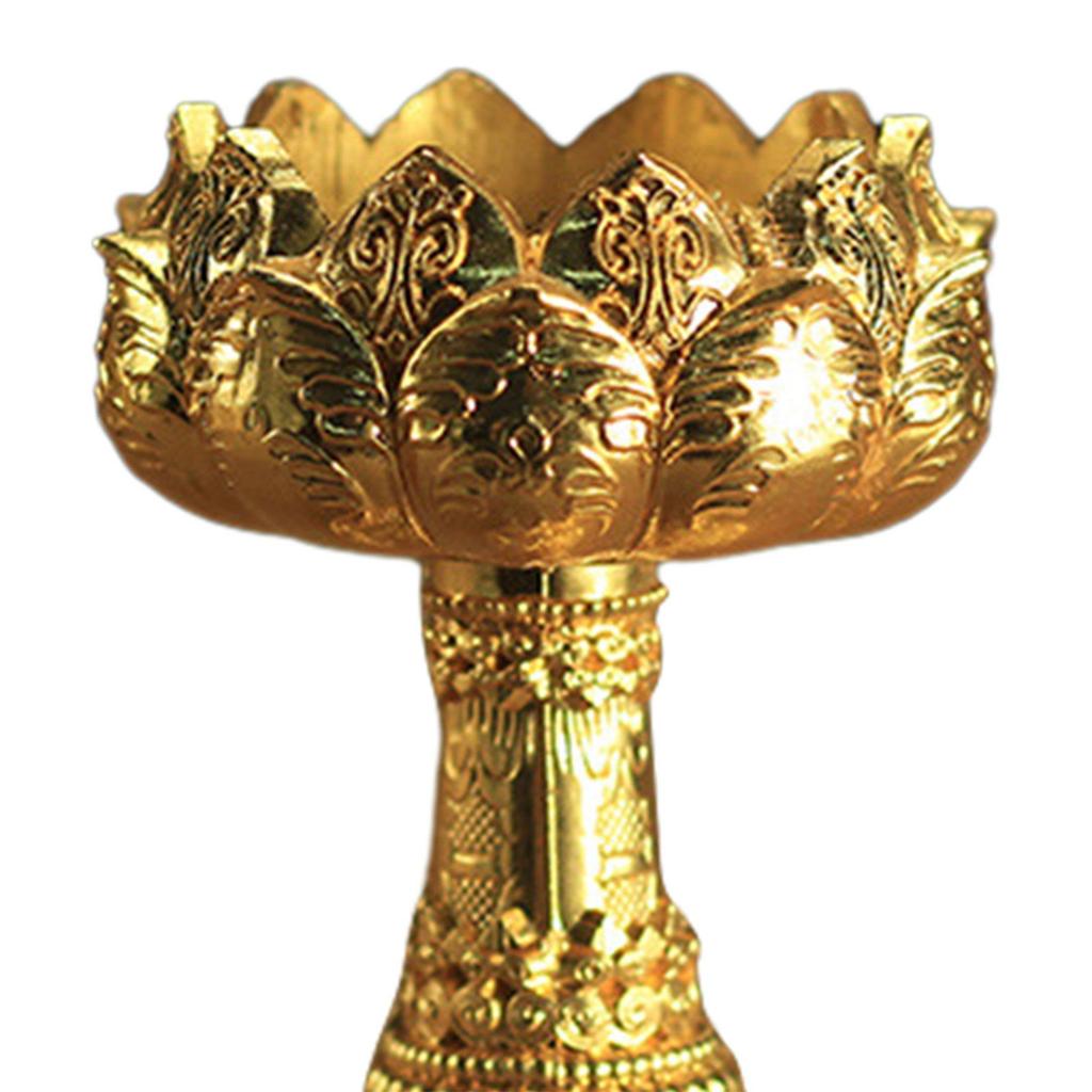 Candle Holder Buddhist Tealight Candle Holder for Living Room Tabletop Decor