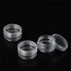 5/50pcs 5g Sample Clear Cream Jar Mini Cosmetic Bottles Containers Transparent Pot For Nail Arts Small Clear Can Tin For Balm