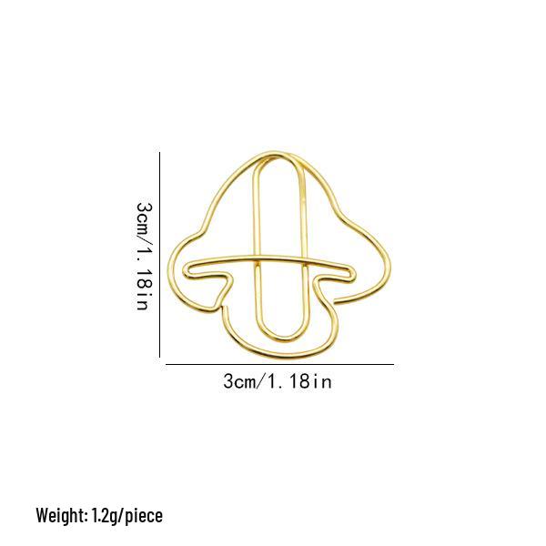 

Colorful Electroplated Irregular Mushroom Paper Clips – Fun Office Supplies