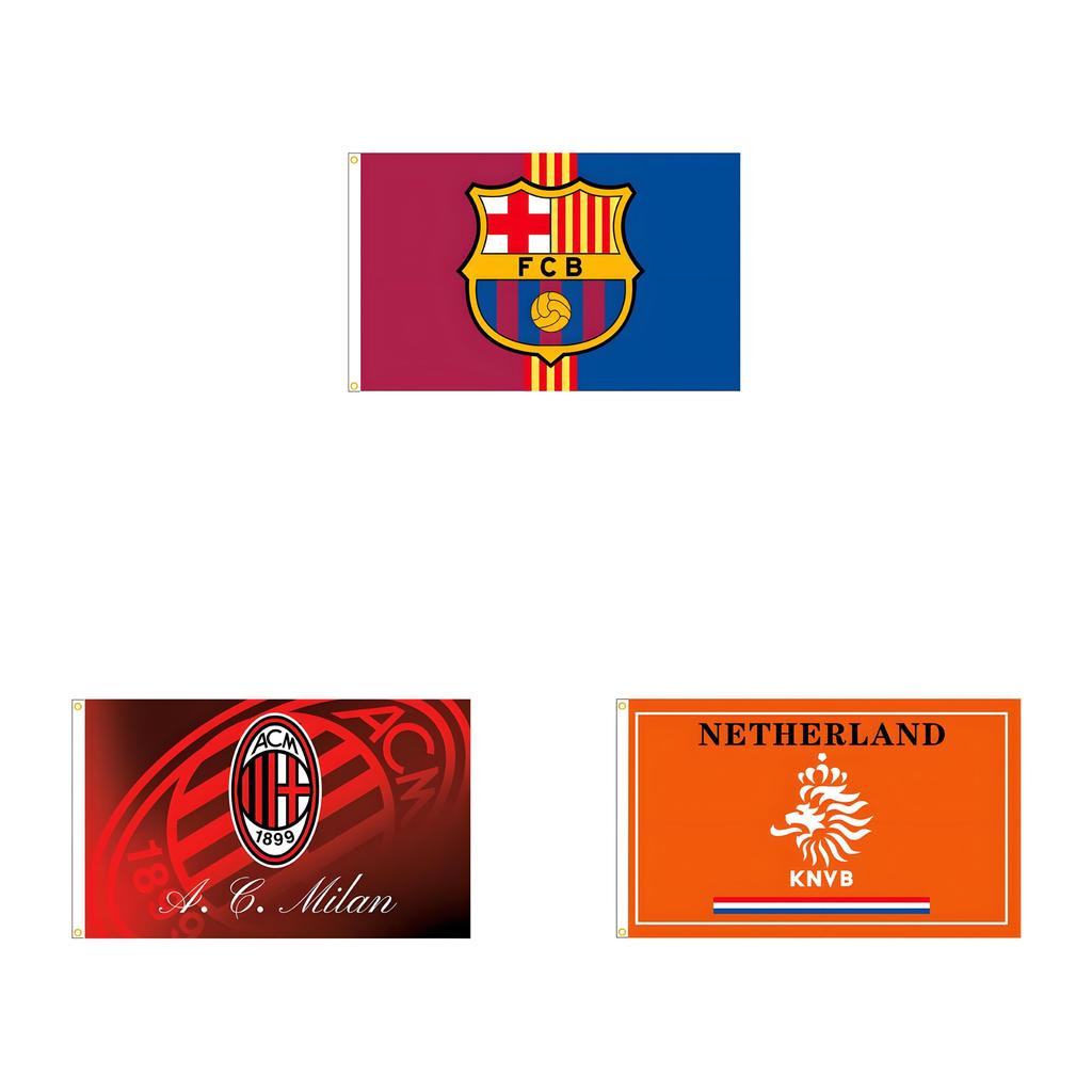 Fußball-Fanflagge aus Polyester für Fans der Fußball-Weltmeisterschaft, Heimdekoration und Veranstaltungen