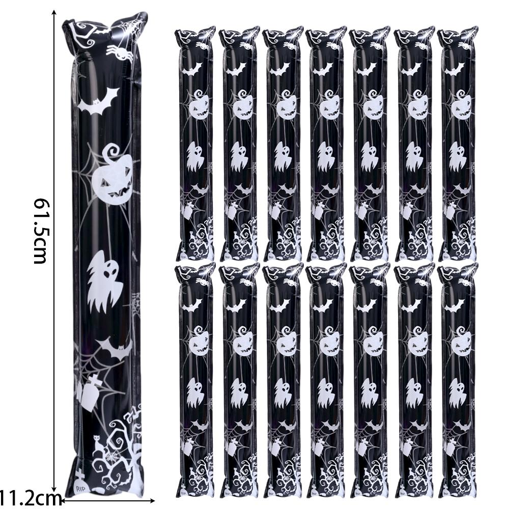 

100-10Pcs Halloween Hand Stick Batting Stick Balloon Pumpkin Ghost Festival Aluminum Film Balloon Atmosphere Decoration Props 10PCS&61.5x11.2cm