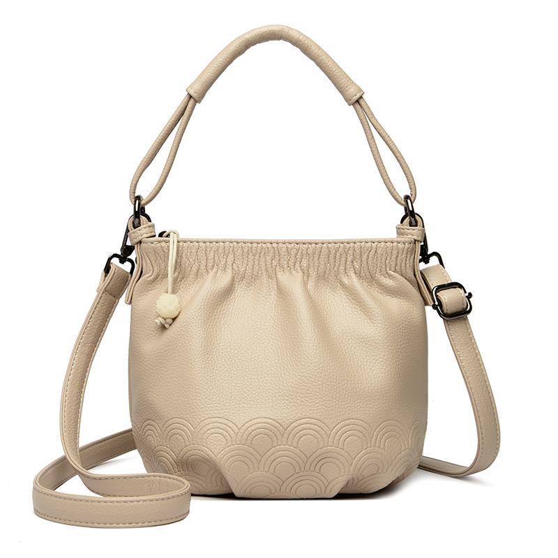 

Сумка Сумка через плечо Сумка-ведро Атмосферная модная сумка для мам Женская сумка через плечо абрикосовый