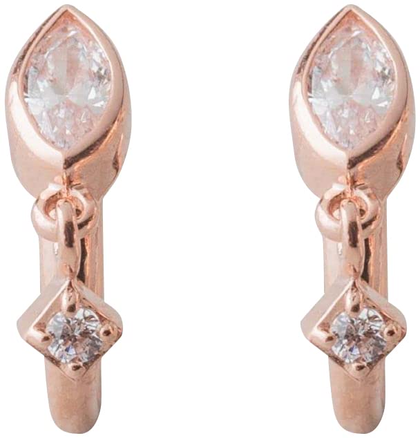 

ete Bijou Сережки БЕЗКОШТОВНО Рожеве Золото 841746-841747 золотий