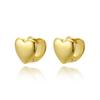 Stylish Double-Sided Heart Earrings Ear Cuffs - Non-Fading Copper Jewelry for Women