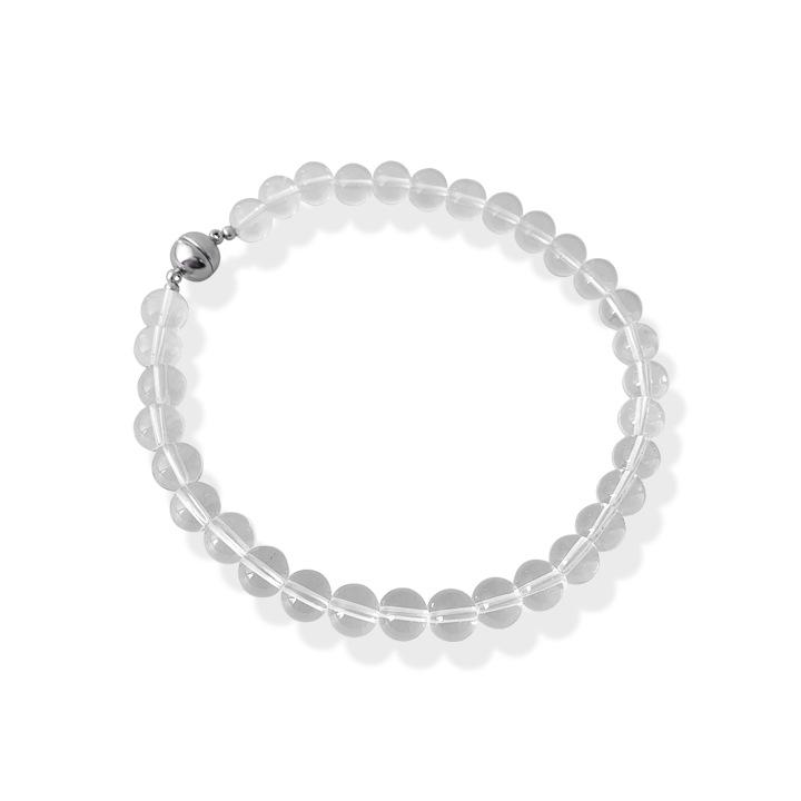 Korean Minimalist Black Agate Beaded Necklace with Freshwater Pearl Clavicle Chain for Women