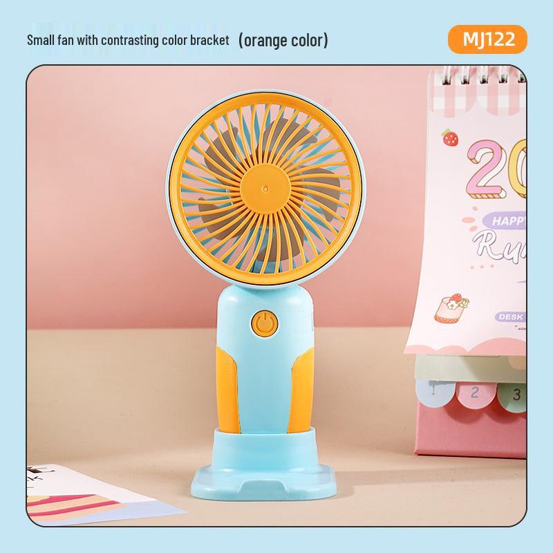 Rechargeable USB Mini Fan: Portable Handheld & Desktop Stand, Ideal Student Gift