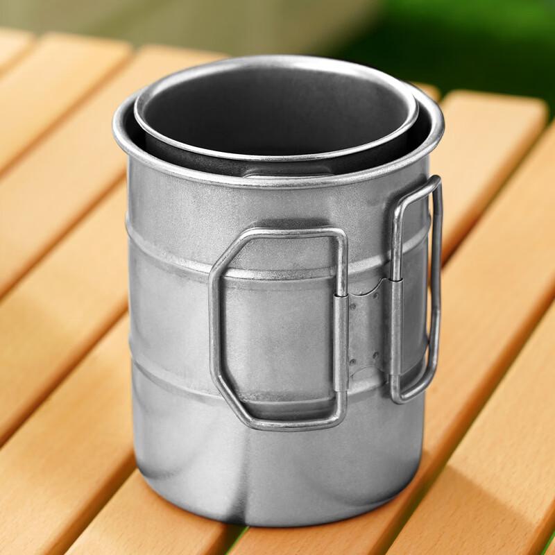 Retro Stainless Steel Camping Mug (Set of 2)