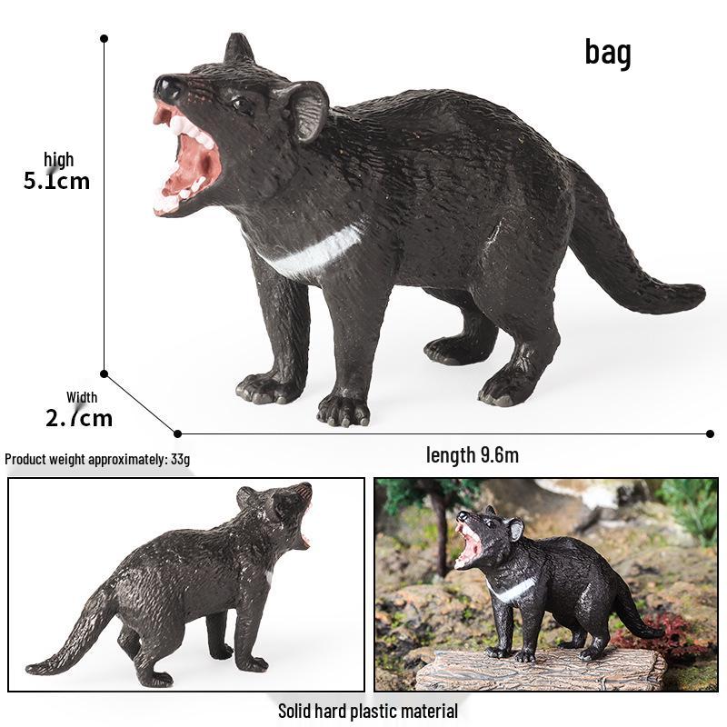 Animal Model Set: Lion, Tiger, Elephant, Panda, Giraffe, Hippo, Rhino, Sheep