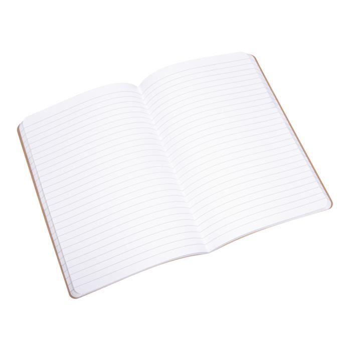 Carnet - FSC Mix Credit - A5 - 60 feuilles - Kraft - Rayé