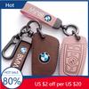 2025 Leder Auto Schlüsselanhänger Halter Schutzhülle Für E90 E60 E70 E87 1 3 5 6 Serie M3 M5 X1 X5 X6 Z4 Tasche Auto