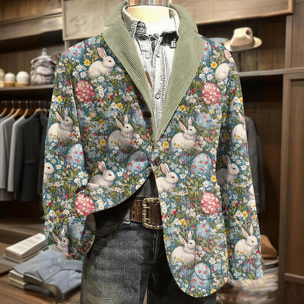Men's Business Casual Carnival Corduroy Jacket