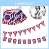 Décoration intérieure pour la célébration du jubilé de platine de la Reine : drapeaux Union Jack pour la fête nationale
