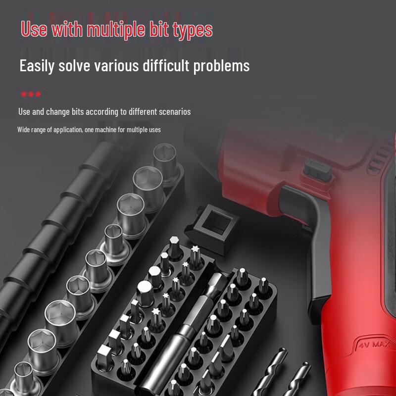 Delixi 4V Cordless Electric Screwdriver Set CN Plug (adapter Included)