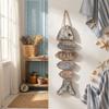 Wooden Fish-shaped Welcome Sign, Nautical-themed Wall Decoration, Vintage Fish-shaped Hanging Ornament, Beach-themed Decoration.