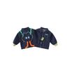 Kids Denim Jacket Boy Lapel Cardigan Spring and Autumn Children's Clothing Baby Boy Long Sleeves Three-Dimensional Backpack Tops