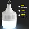 Portable Outdoor BBQ Camping Lights USB Rechargeable lamp LED Emergency Bulb Hook High Power Tents Lantern Night Lights Bulb