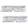 2X SR5 Emblem 4X4 Car Side Fender Rear Tailgate Decal Metal Sticker Badge Suitable for Tacoma (Silver)