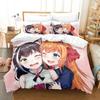 Kawaii Anime Princess Connect! Re Dive Bedding Set Boys Girls Twin Queen Size Duvet Cover Pillowcase Bed Kids Adult Home Textile