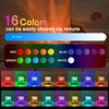 Water Wave Lamp Galaxy Projector Light 16 Colors Dynamic Rotating Dynamic Flame Crystal Lamp Remote Control RGB Dimmable Decor