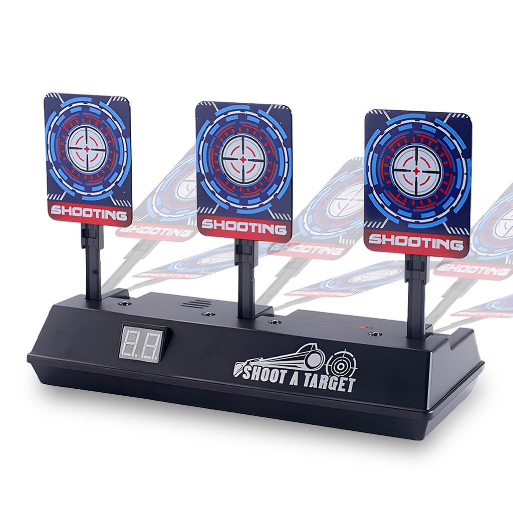 WALWAL Auto-Reset Electronic Scoring Net Compatible Shooting Target for Nerf Gun Toys (3 Targets)