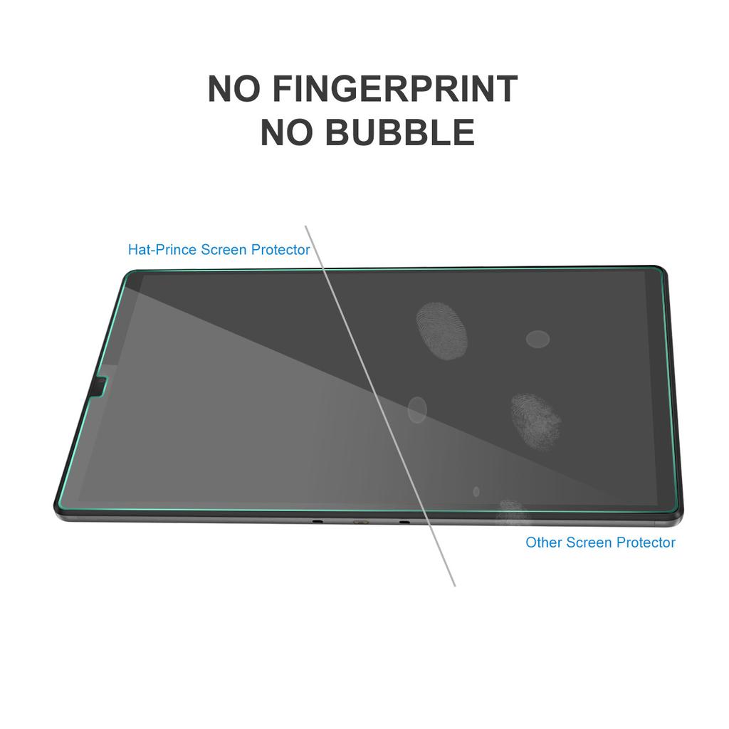 HAT PRINCE Full Coverage 0.33mm 9H 2.5D Tempered Glass Full Glue Screen Protector for Lenovo Tab M10 Plus TB-X606F/Tab K10 Tablet LCD Film