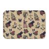 Colorful Puppy Flower Carpet for Living Room Bedroom and Home Decoration - Cartoon Dog Print Pattern Anti Slip Carpet