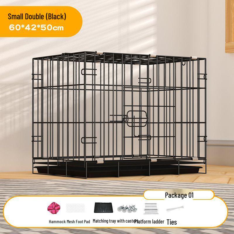Large Double-Layer Indoor Cat Villa: Space-Saving, Portable Cage with Nest