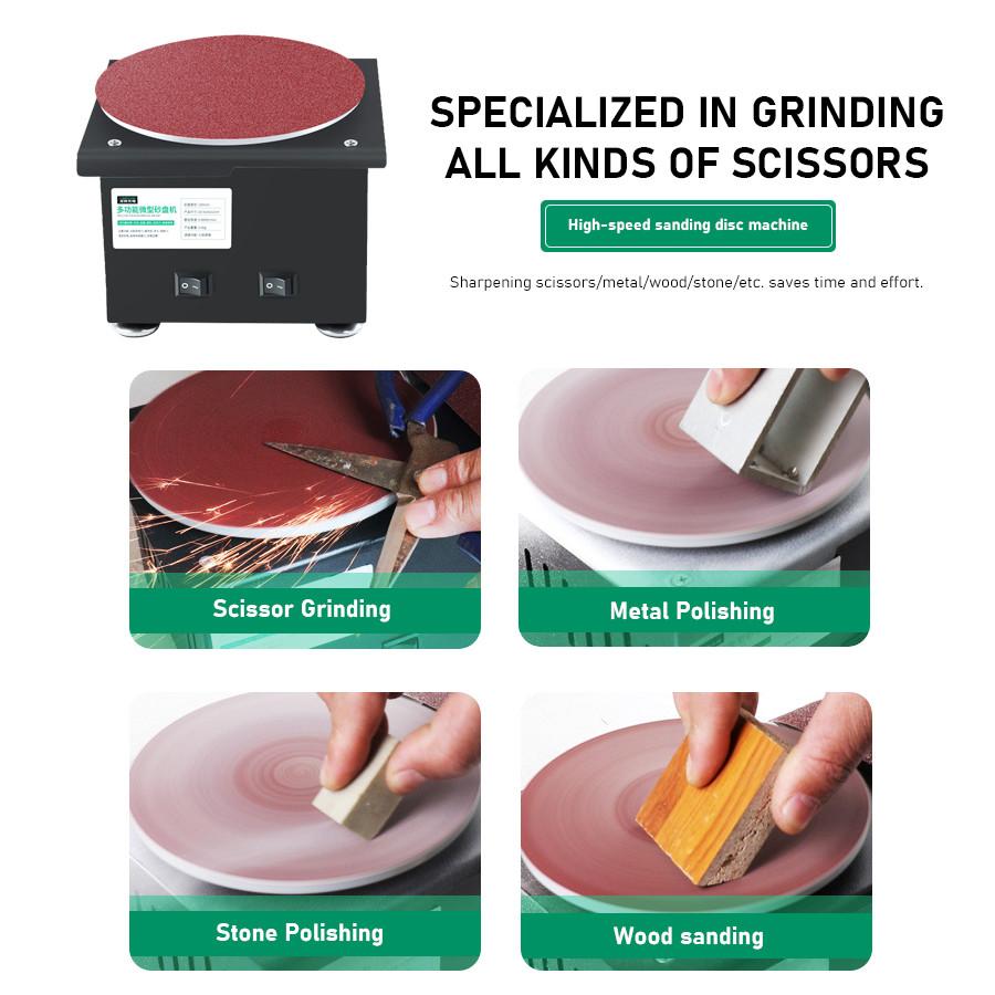 Knife Sharpener Multifunctional Electric Belt Sander Benchtop Grinding Polishing Machine High Speed Sanding Disc Machine