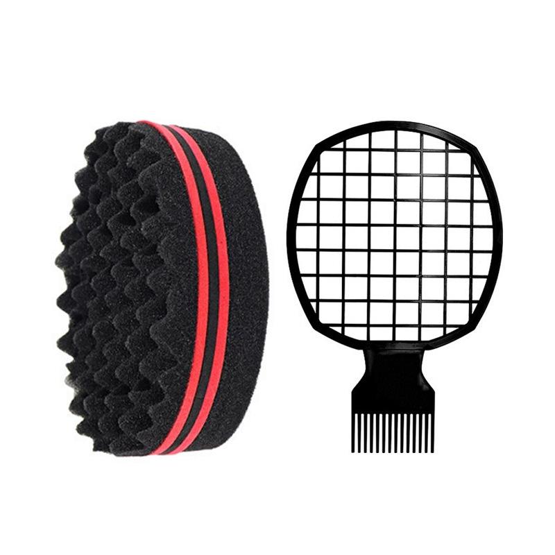 Black Hot Hair Sponge Comb Set for Styling and Care
