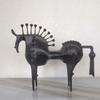 Metal Handicraft Artificial Animal Sculpture Abstraction Horseradish Horse Figurine Decorative Figurines Home Decoration