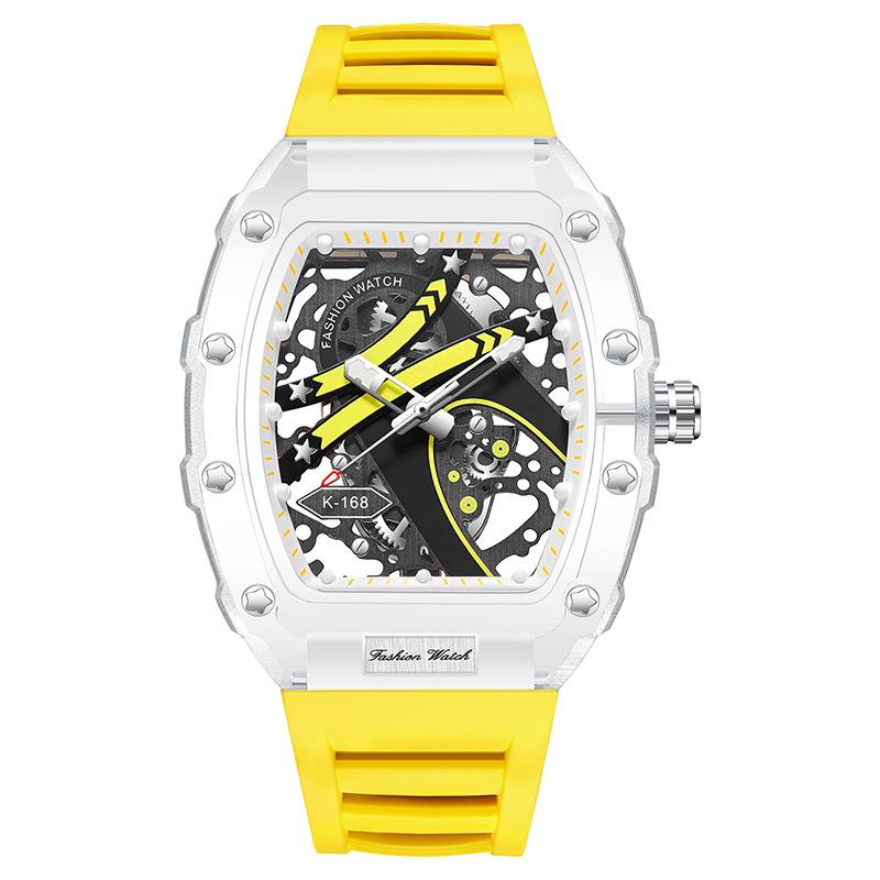 UTHAI BK145 Fashionable Man watch, transparent hollow wine barrel shaped quartz watch, waterproof clock gift watches for man