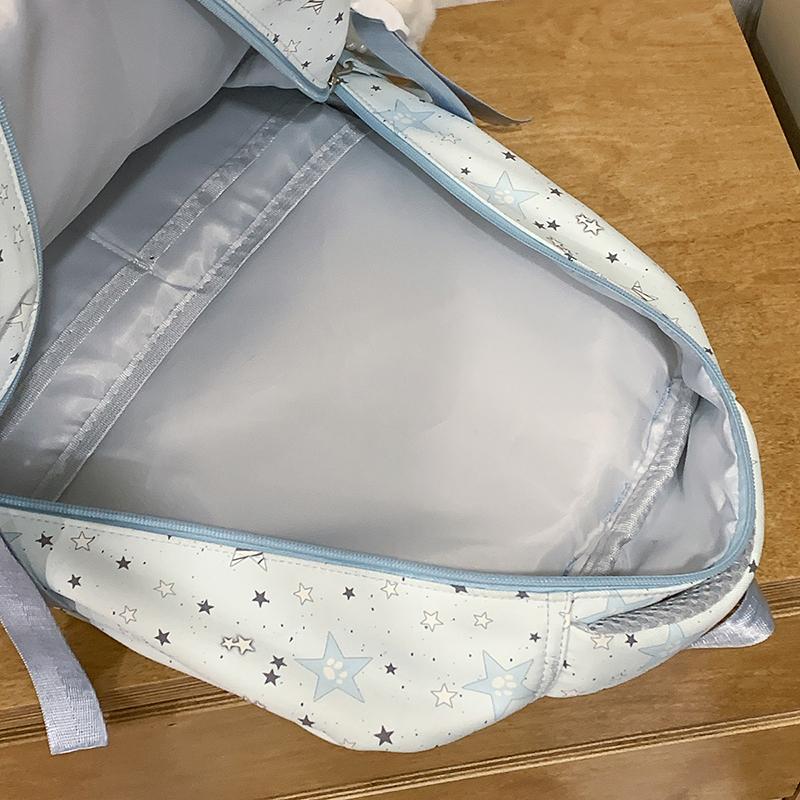Student Schoolbag Star Printed Backpack Junior High School Student Class Backpack