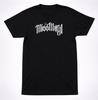 Miss May I Logo Mens Kids T Shirt: White Gothic Print, Metalcore Hardcore Band Tee | Black Cotton, Concert Ready Apparel