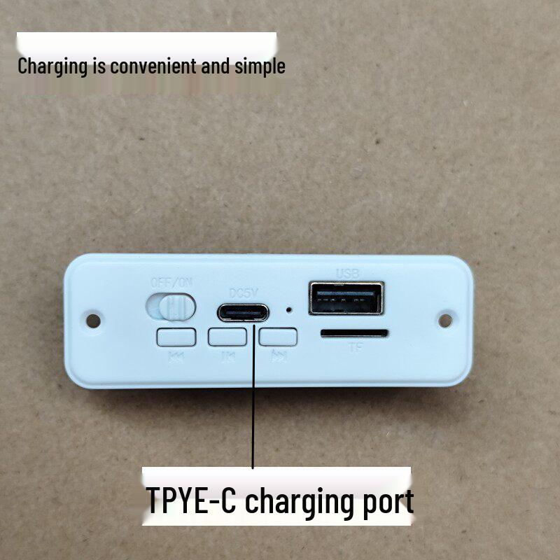 Solderless Bluetooth Speaker Board with Colorful Lights: DIY Electronic Circuit Kit with MP3 Decoding & Amplifier Panel