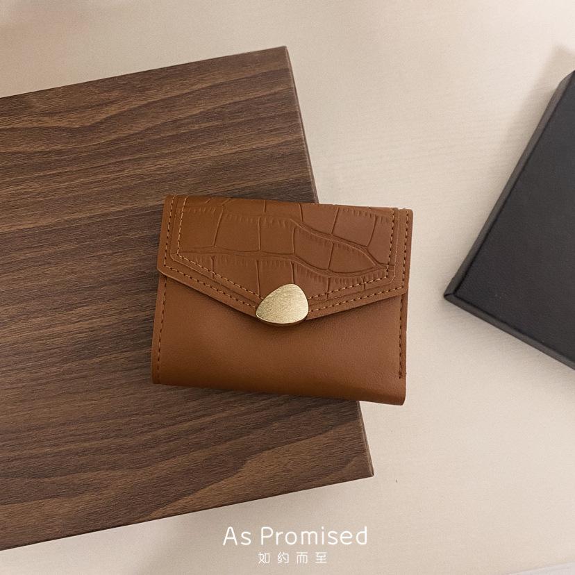 Korean Versi Women Clutch Coin Purse Short Three Fold Women's Wallet Multi Card Slot Card Bag Zero Wallet Purses for Women