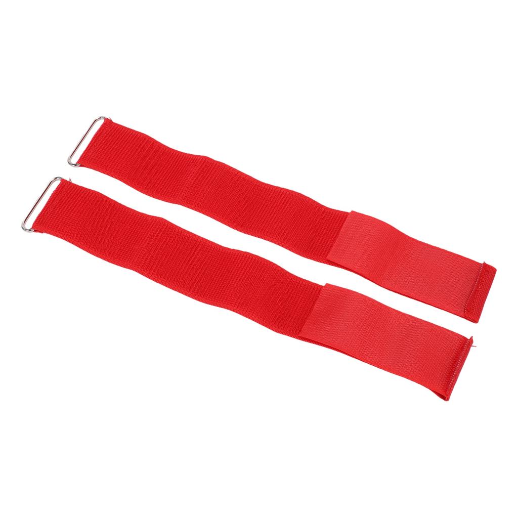 10 Pcs Red 3 Legged Race Bands Adjustable Legged Race Bands Hook and Loop Elastic Straps for Team Building Games